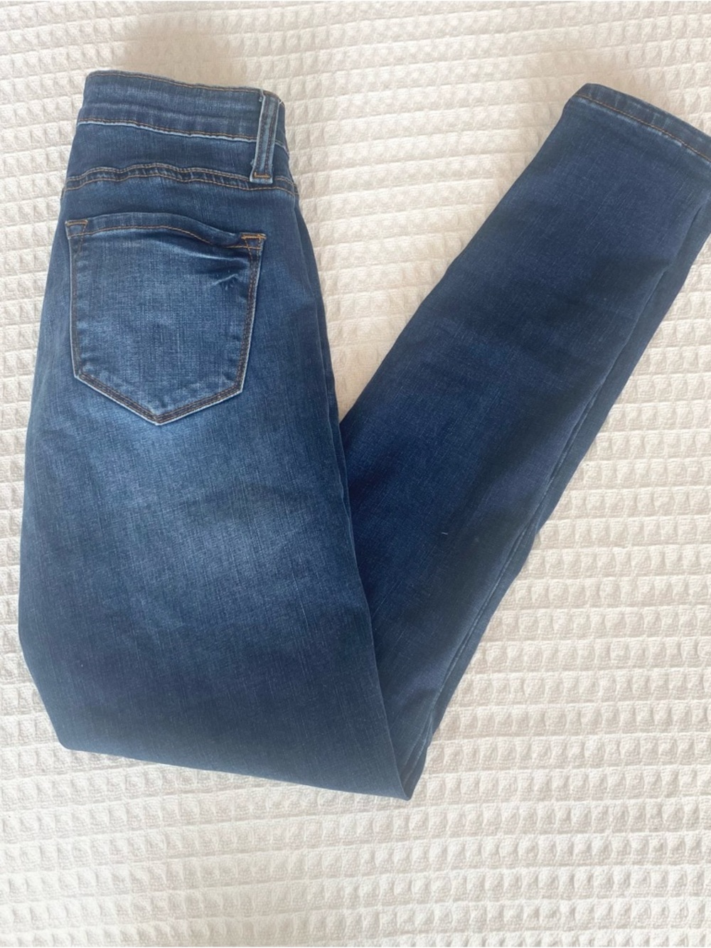KanCan Medium Blue Denim Jeans with Contrast Stitching